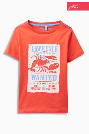 Orange Little Joule Lobster T-Shirt